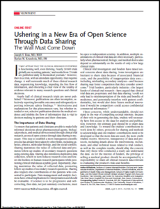 Journal article title page for ushering in new era of open science