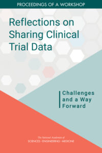 Journal article title page for reflections on sharing clinical trial data