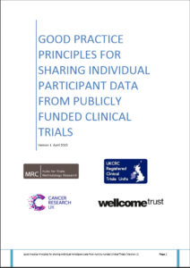 Journal article title page for good principles for sharing IPD from publicly funded trials